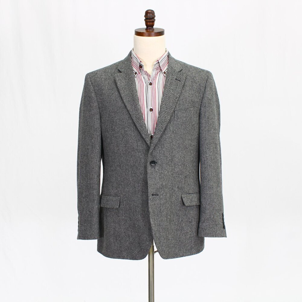 Nautica 44R Gray Solid 2-Button Sport Coat Blazer Jacket P341